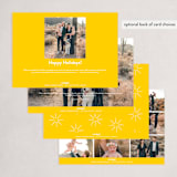 "More Cheer this Year" - Holiday Cards in Sunshine by Nicole Walsh - Back of Card Options
