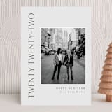 "Side Year" - Holiday Cards in Stone by Nicole Walsh - Front