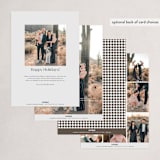 "Side Year" - Holiday Cards in Stone by Nicole Walsh - Back of Card Options