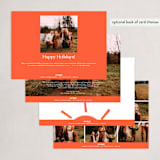 "Sunshine" - Holiday Cards in Citrus by Blustery August - Back of Card Options