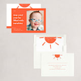 "Sunshine" - Holiday Cards in Citrus by Blustery August - Assembled