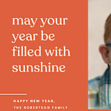 "Sunshine" - Holiday Cards in Citrus by Blustery August - Detail