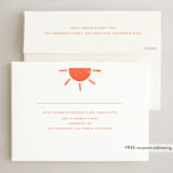 "Sunshine" - Holiday Cards in Citrus by Blustery August - FREE Recipient Addressing