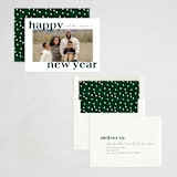 "Bold stagger" - Holiday Cards in Pine by Stacey Meacham - Assembled