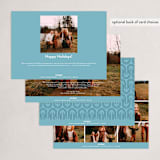 "To New Beginnings" - Holiday Cards in Navy by Mansi Verma - Back of Card Options