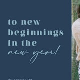 "To New Beginnings" - Holiday Cards in Navy by Mansi Verma - Detail