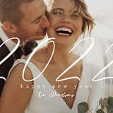 "Charming Script" - Holiday Cards in Bright by Keen Peachy - Detail