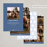 "New Year New Home" - Holiday Cards in Hydrangea by Alexandra Cohn - Back of Card Options