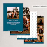 "Portfolio Year" - Holiday Cards in Marina by Olivia Raufman - Back of Card Options