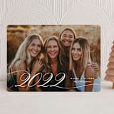 "Classy Year" - Holiday Cards in Snow by Ekko Studio - Front