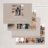 "Classy Year" - Holiday Cards in Snow by Ekko Studio - Back of Card Options