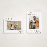 "On the Edge" - Holiday Cards in Snow by Michelle Taylor - Photo Orientation Options