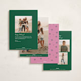 "Bold and Bright" - Holiday Cards in Mistletoe by Shari Margolin - Back of Card Options