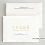 "Gravity" - Holiday Cards in Lemon by Robin Ott - FREE Recipient Addressing