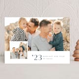 "INSET" - Holiday Cards in Blue Joy by Melanie Kosuge - Front