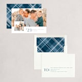 "INSET" - Holiday Cards in Blue Joy by Melanie Kosuge - Assembled