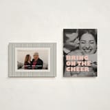 "Bring on the cheer" - Holiday Cards in Creamsicle by Snow and Ivy - Photo Orientation Options