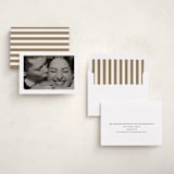 "White Border" - Holiday Cards in Caramel by Annie Chan - Assembled