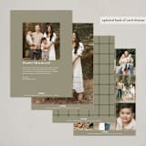 "Quartzite" - Holiday Cards in Eucalyptus by Wildfield Paper Co - Back of Card