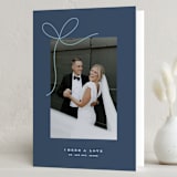 "Little Bow" - Holiday Cards in Blue Spruce by Yuliya Evseeva - Folded Card