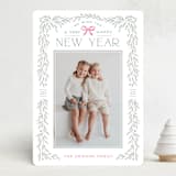 "Christmas Garland" - Holiday Cards in Berry by Hooray Creative - Front