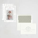 "Christmas Garland" - Holiday Cards in Berry by Hooray Creative - Assembled