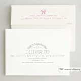 "Christmas Garland" - Holiday Cards in Berry by Hooray Creative - FREE Recipient Addressing