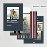 "Swiggle" - Holiday Cards in Kaleidoscope by Pixel and Hank - Back of Card Options