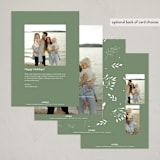 "Noël moderne" - Holiday Cards in Cloud by Benita Crandall - Back of Card Options
