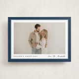 "Ribbon Frame" - Holiday Cards in Glacier by Carolyn MacLaren - Front