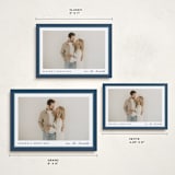 "Ribbon Frame" - Holiday Cards in Glacier by Carolyn MacLaren - Formats Available