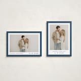 "Ribbon Frame" - Holiday Cards in Glacier by Carolyn MacLaren - Photo Orientation Options