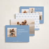 "Fine Frame" - Holiday Cards in Blue Jay by Melanie Kosuge - Back of Card Options