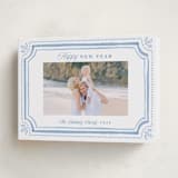 "Fine Frame" - Holiday Cards in Blue Jay by Melanie Kosuge - Folded Card