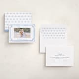 "Fine Frame" - Holiday Cards in Blue Jay by Melanie Kosuge - Assembled