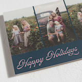 "jagged edge" - Holiday Cards in Navy by Cass Loh - Detail