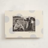 "big polka" - Holiday Cards in Mist by Ellen Schlegelmilch - Front