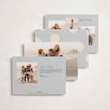 "big polka" - Holiday Cards in Mist by Ellen Schlegelmilch - Back of Card Options