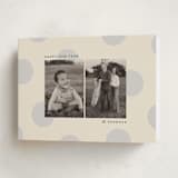 "big polka" - Holiday Cards in Mist by Ellen Schlegelmilch - Folded Card