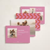 "Strut" - Holiday Cards in Bonbon by Megan Davis - Back of Card Options