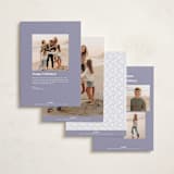 "simple wave" - Holiday Cards in Lilac by Sumak Studio - Back of Card Options
