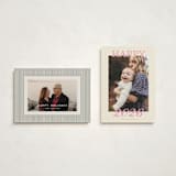 "Stamped" - Holiday Cards in Gumdrop by Baumbirdy - Photo Orientation Options