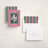 "Colorblock" - Holiday Cards in Watermelon by AK Graphics - Assembled