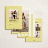 "Preppy Stripes" - Holiday Cards in Honey by Emily Betts - Back of Card Options