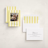 "Preppy Stripes" - Holiday Cards in Honey by Emily Betts - Assembled