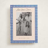 "Bold Gingham" - Holiday Cards in Ocean by Teju Reval - Front