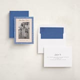 "Bold Gingham" - Holiday Cards in Ocean by Teju Reval - Assembled