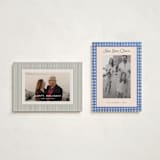 "Bold Gingham" - Holiday Cards in Ocean by Teju Reval - Photo Orientation Options