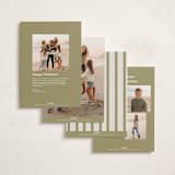 "Note" - Holiday Cards in Sage Ecru by AK Graphics - Back of Card Options