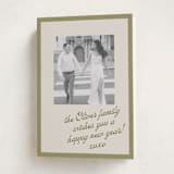 "Note" - Holiday Cards in Sage Ecru by AK Graphics - Folded Card